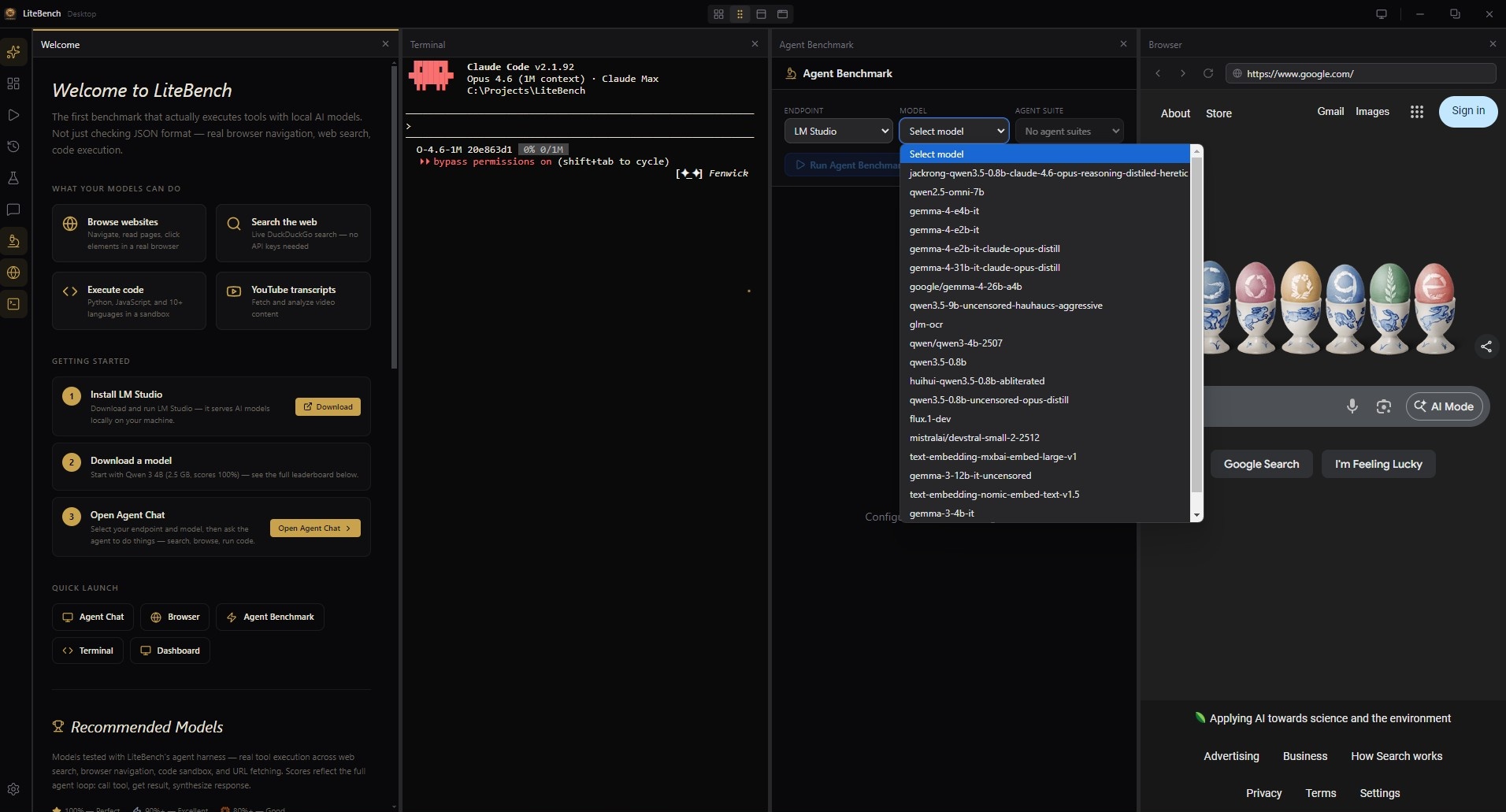 LiteBench screenshot