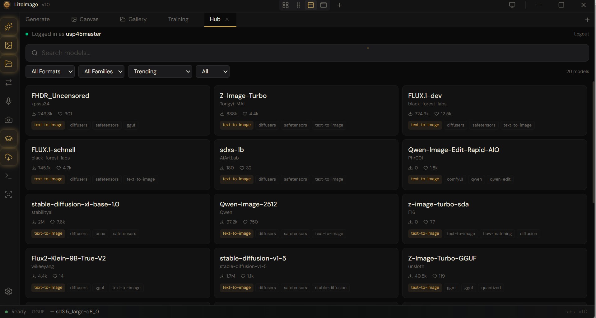 HuggingFace Hub Browser