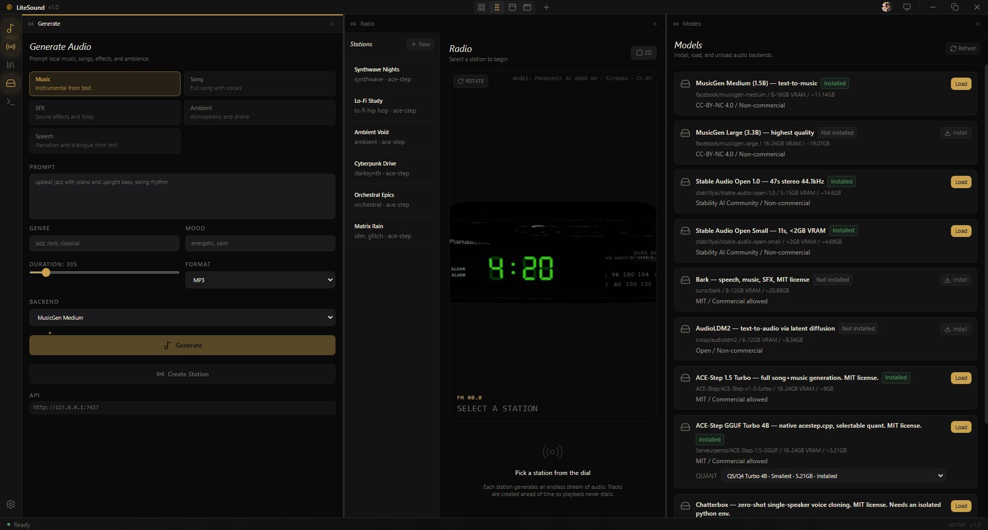 LiteSound screenshot