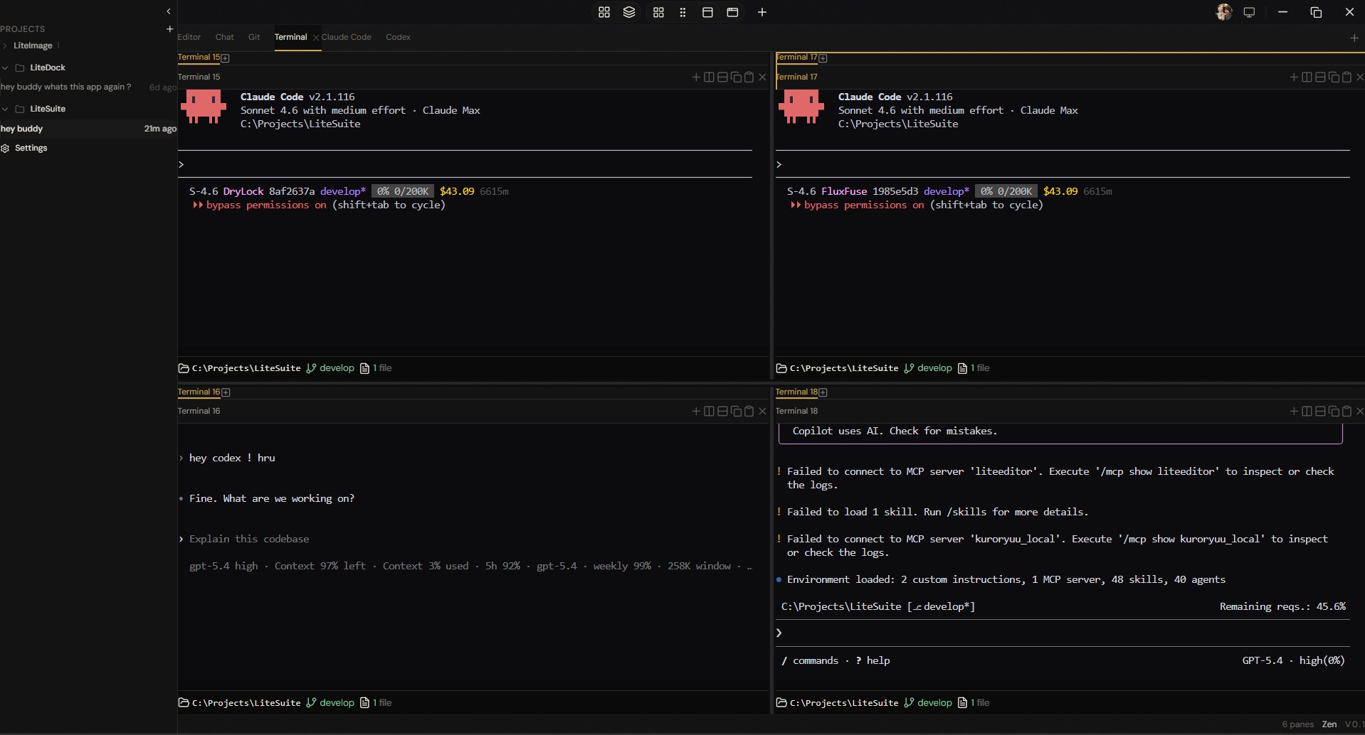 Multi-Agent Terminal Grid