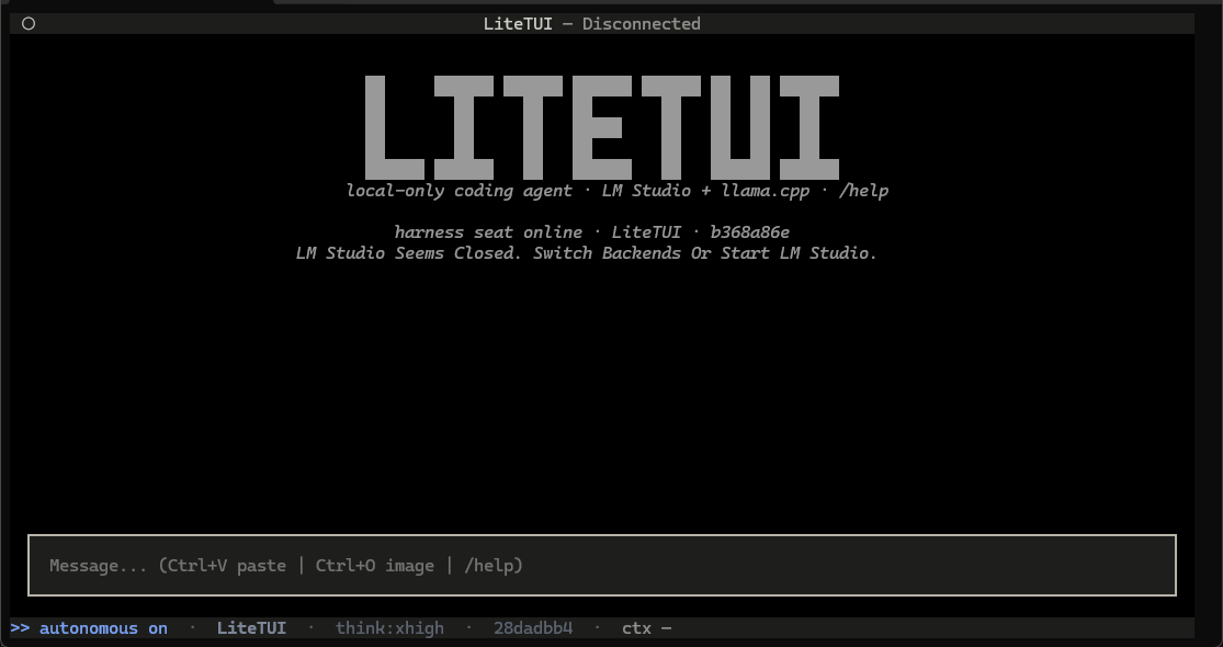 LiteTUI screenshot